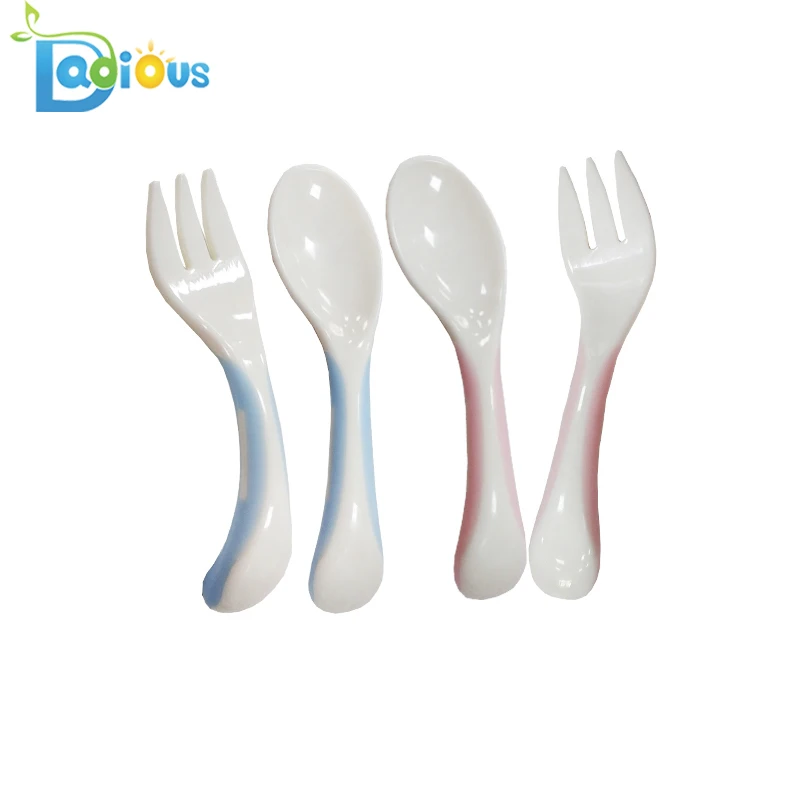 
Baby Supplies Products Baby Feeding Spoon Safety Baby Spoon and Fork Set For Training 