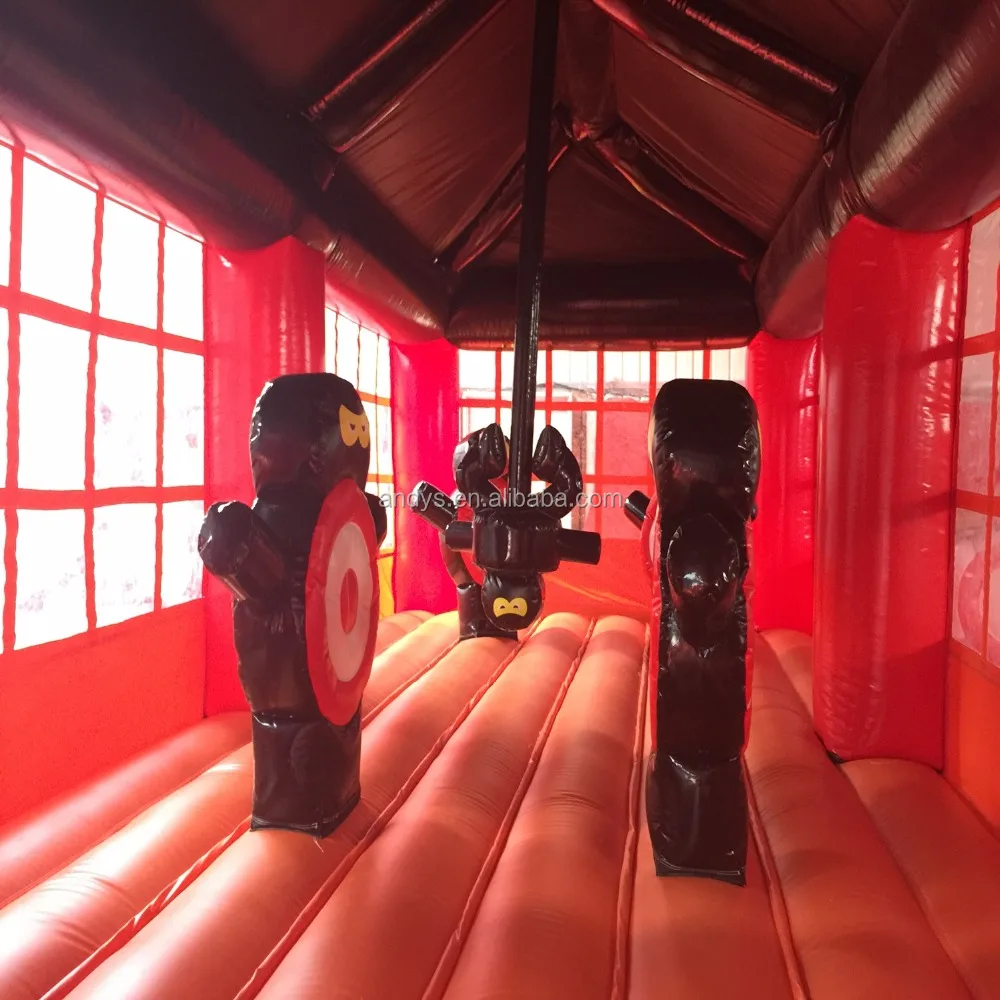 Adult Martial art taekwondo karate Ninja Warrior inflatable bouncer house quality guarantee