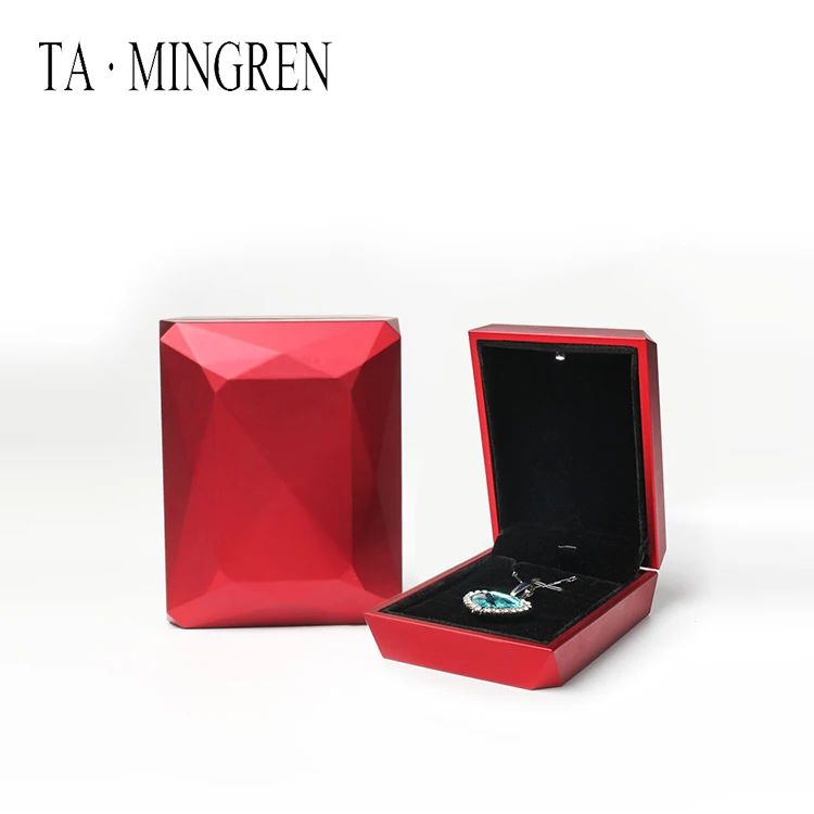 
Wholesale Fashion Cute Wedding Propose Ring Jewelry Box With Led Light 