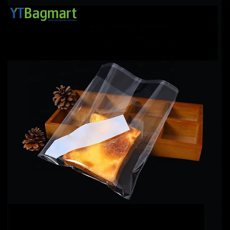 YTBagmart пользовательские печатные биоразлагаемые переработанные Прозрачные плоские целлофановые пакеты Bopp самоклеящиеся