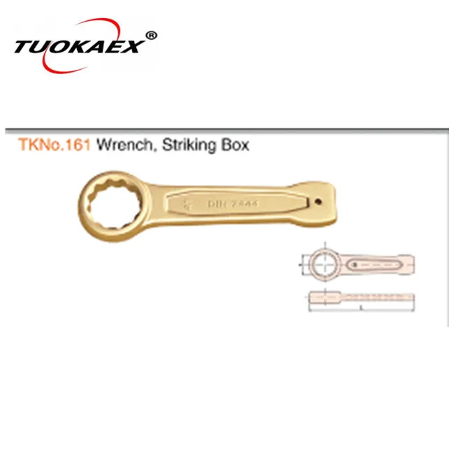 
Factory Supply Non Sparking Tools Aluminum Bronze Alloy 90mm Slogging Ring Spanner 