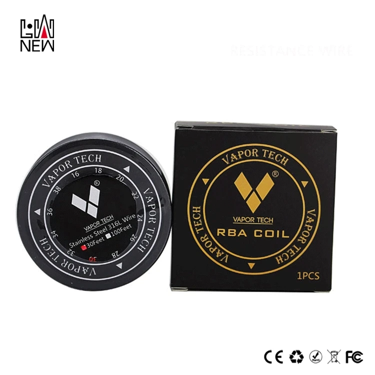 
High quality spool 316L ss wire E cig atomizer parts diy coil S316 wire stainless steel wire rda accessories 