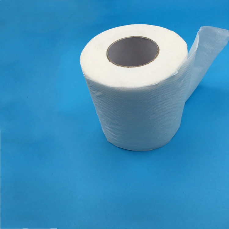 100% Recycle Pulp White Toilet Tissue High Quality Toilet Roll Custom Embossing Toilet Paper