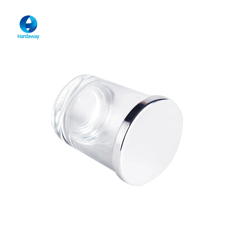 Wholesale Empty Glass Candle Jar Containers with  Aluminium Lids