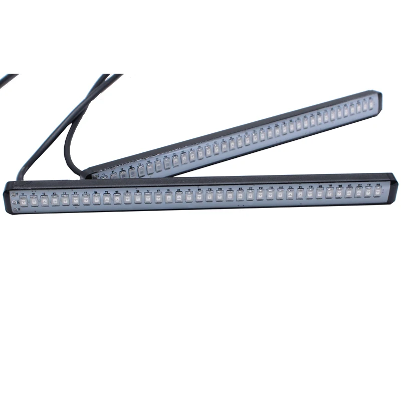 White Amber 36-SMD LED DRL Daytime Running Light For Car