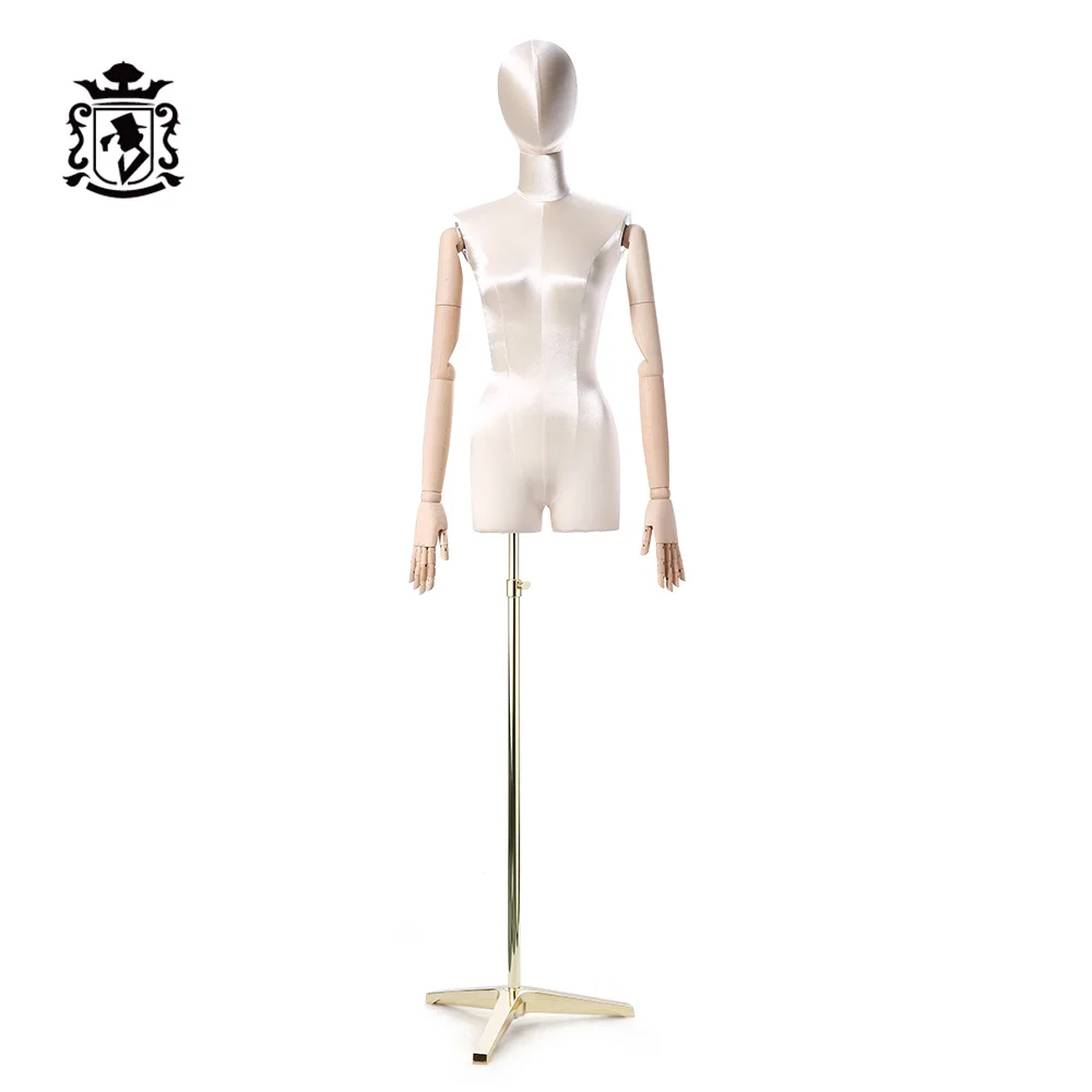 Манекен для девушек rubo, Модный Манекен, торс, деревянная рука, полутело, женский манекен, голова для париков