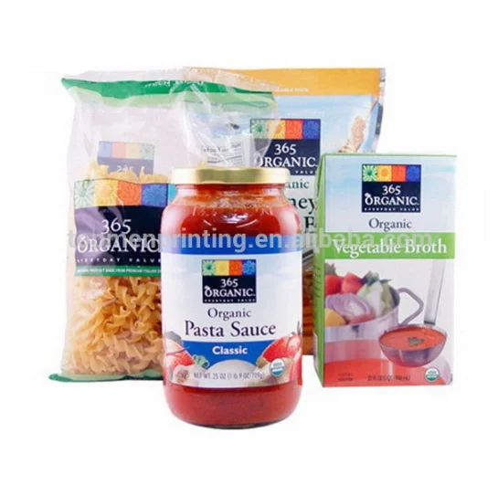 
Fashionable promotional label printing food stickers on spices 