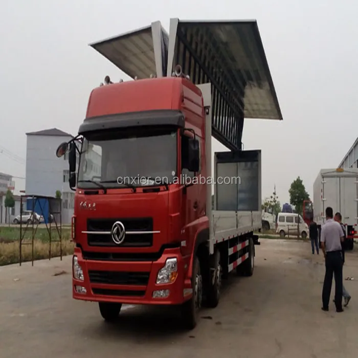 Electric wing open truck body, electric open wing box