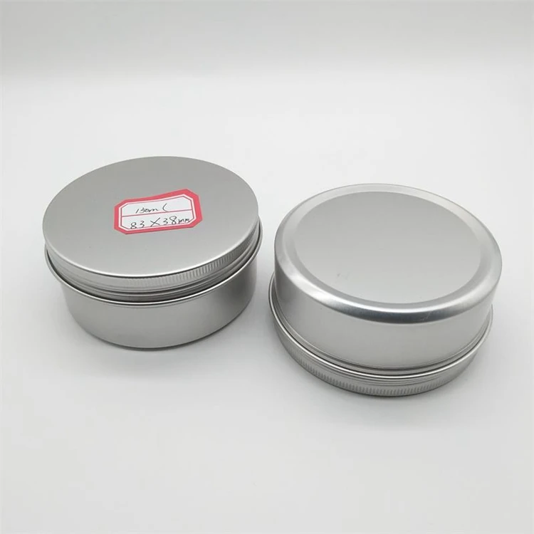 
Роскошные круглые алюминиевые банки 150 мл, круглый металлический контейнер  (62128397294)