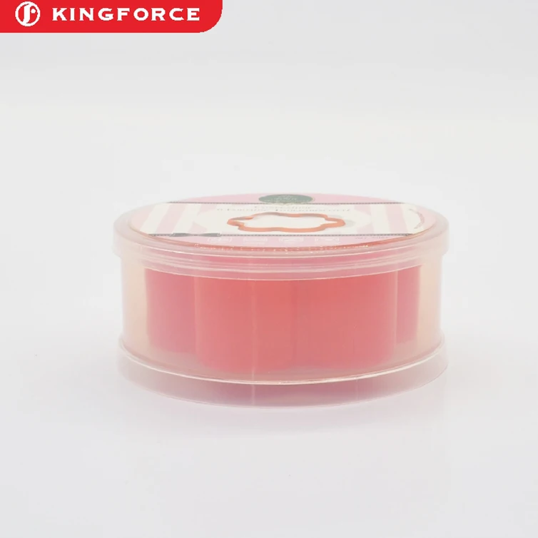 Kingforce Food grade 6pcs unique flower shape plastic cake mold cookie cutter set