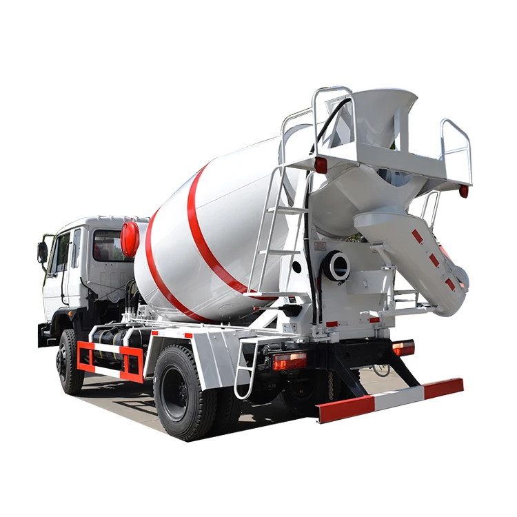 small Dongfeng 4x2 effective tank capacity 2000L self-loading concrete mixer truck with pump