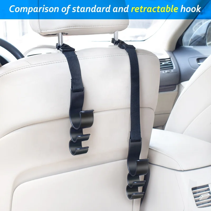 Car Back Seat Headrest Hooks for umbrella / Car umbrella holder hanger