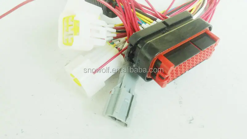 32 pin ECU connector 32 way engine connector cable loom wiring assembly wiring looms