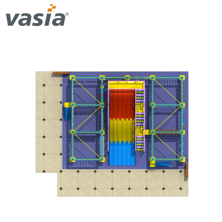 Shopping mall children develop indoor rope course adventure