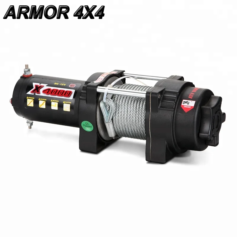 4000lbs pull high speed auto mini winch with steel rope