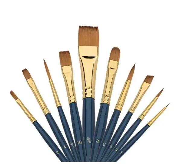  Набор высококачественных нейлоновых кистей для рисования на заказ 10 шт./компл.