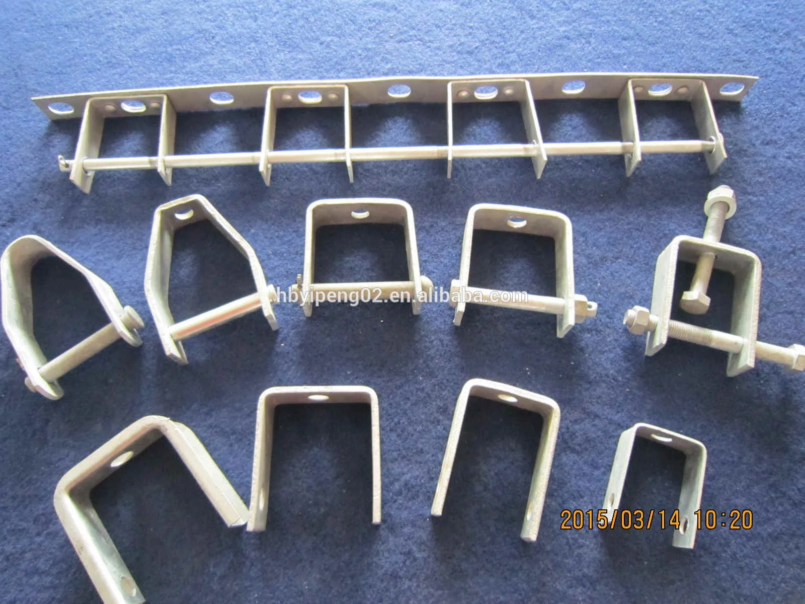 Pole Line Hardware Insulator Bracket Hot dip galvanized D type Brackets for Overhead Transmission Accessories