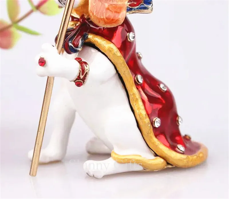 Birthday Gifts Basset Hound Dog King Pewter Trinket Box Home Decorative Box