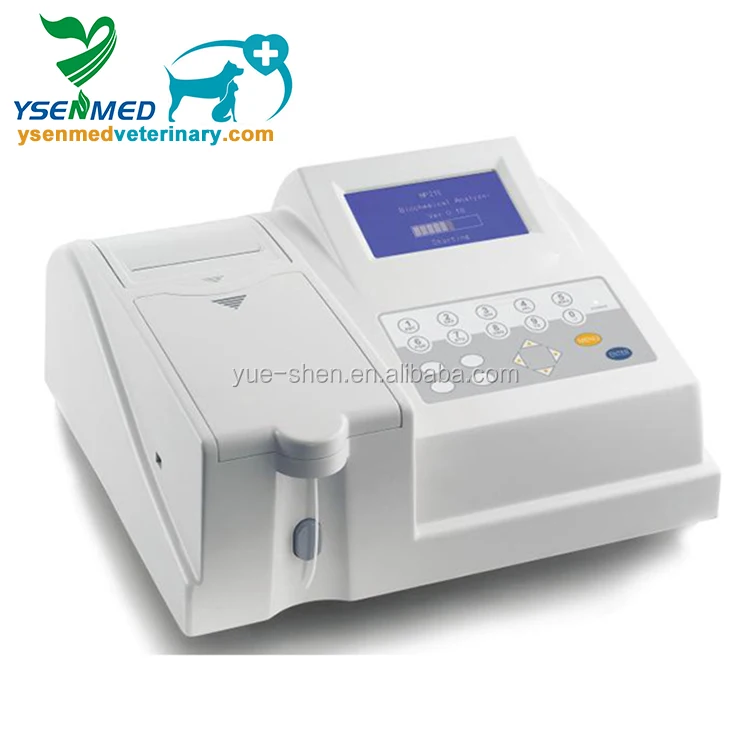 YSTE-21BV High quality portable touch screen semi-auto biochemical analyzer for veterinary