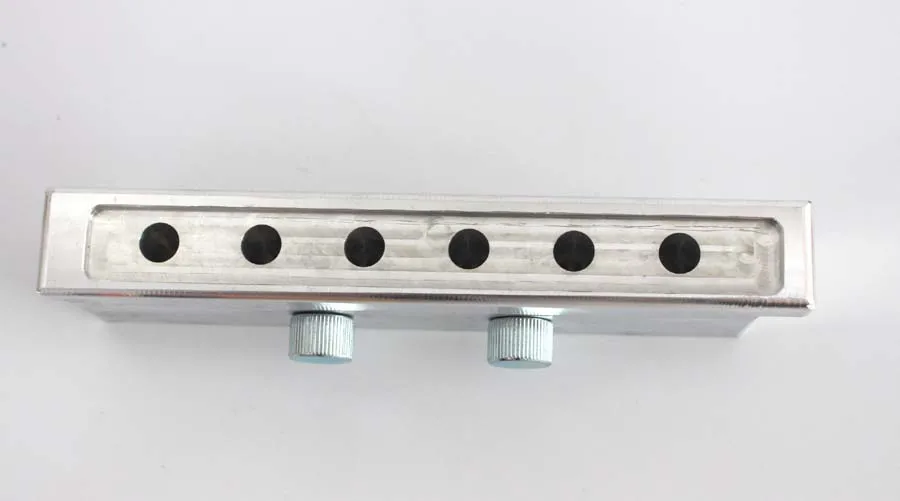 6 cavities Aluminium lipstick mould 12.1 mm,   DIY lip stick filling mould