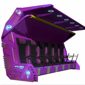 Direct factory park ride Top-dome Flying Cinema Ride Six-DOF Platform Motion Simulator For Sale