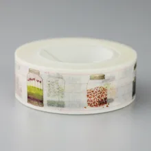 1 Pc / Pack 15mmx10m Wishing Bottle Pattern Japanese Washi Decorative Adhesive Tape Diy Masking Paper Tape Sticker Free Shipping