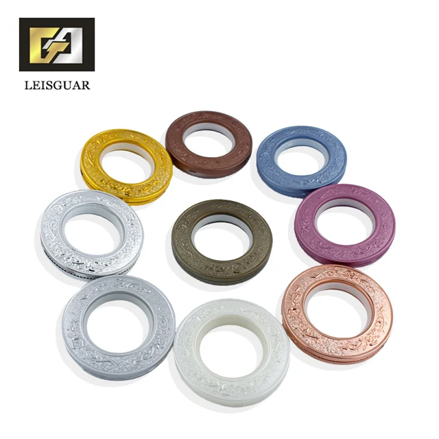 Decoration Roes Gold Curtain Ring Of Plastic Rings Curtain Accessories