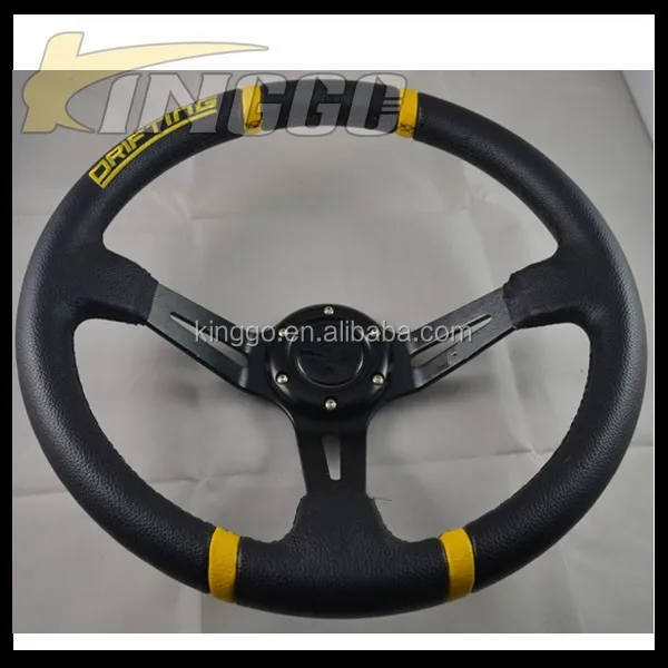 Multicolor 350mm PVC Steering Wheel for Racing Car