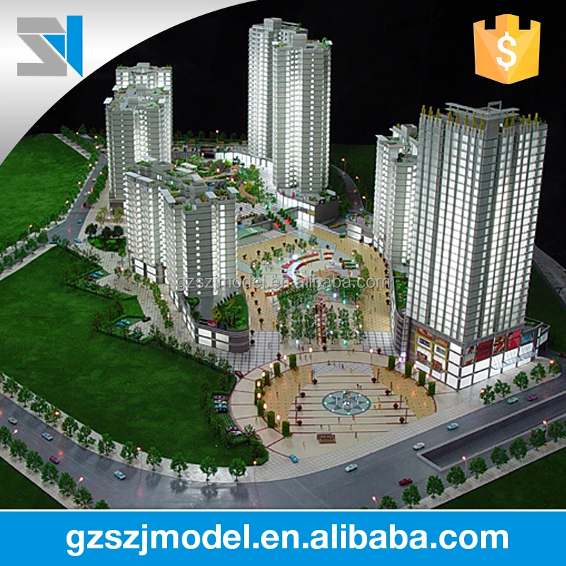 Недвижимость модель дизайн, архитектурный дизайн 3d