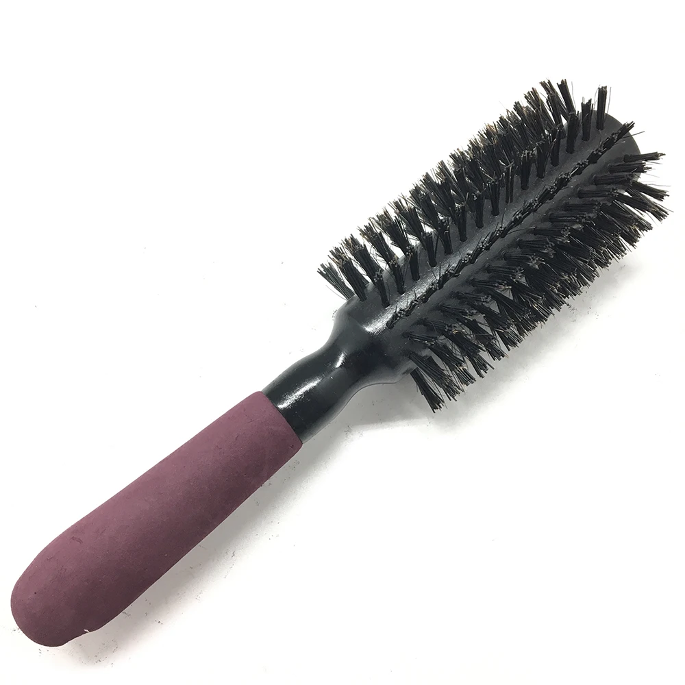 
2021 Osaki Mixed Boar Bristle Round Brush, Hair Brush with Ergonomic Plastic Handle 