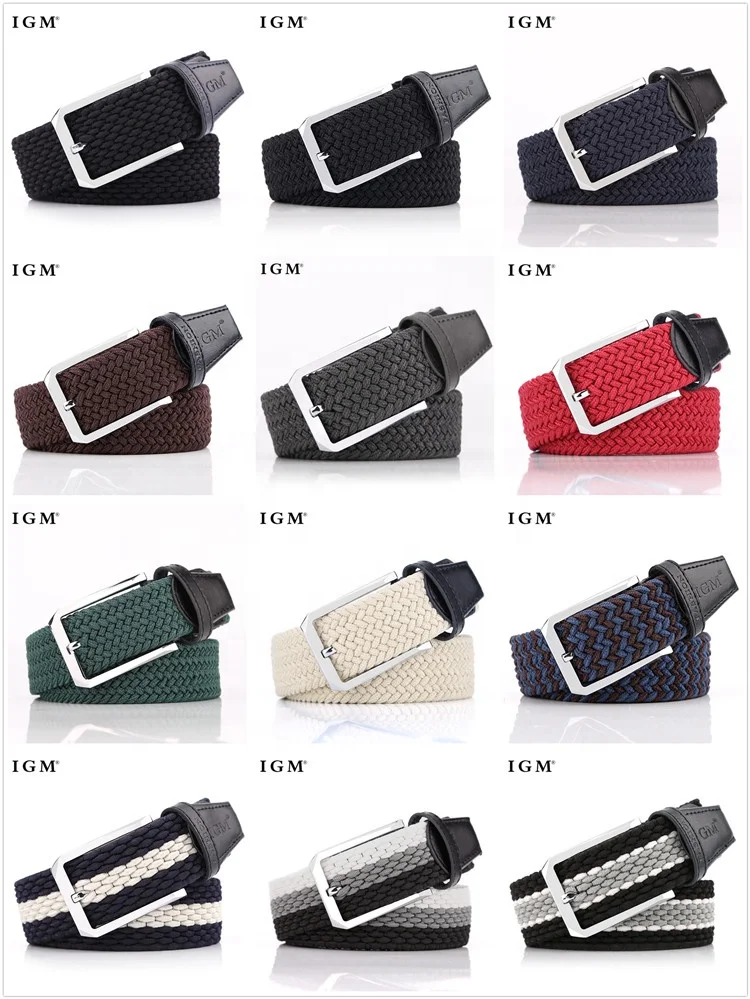 Polypropylene Fabric Woven Braided Belt For Men
