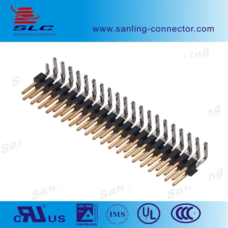 90 degree double row 3 pin 4 pin 5 pin 6 pin 7 pin 8 pin 9pin ~ 40 2.54mm pin header connector