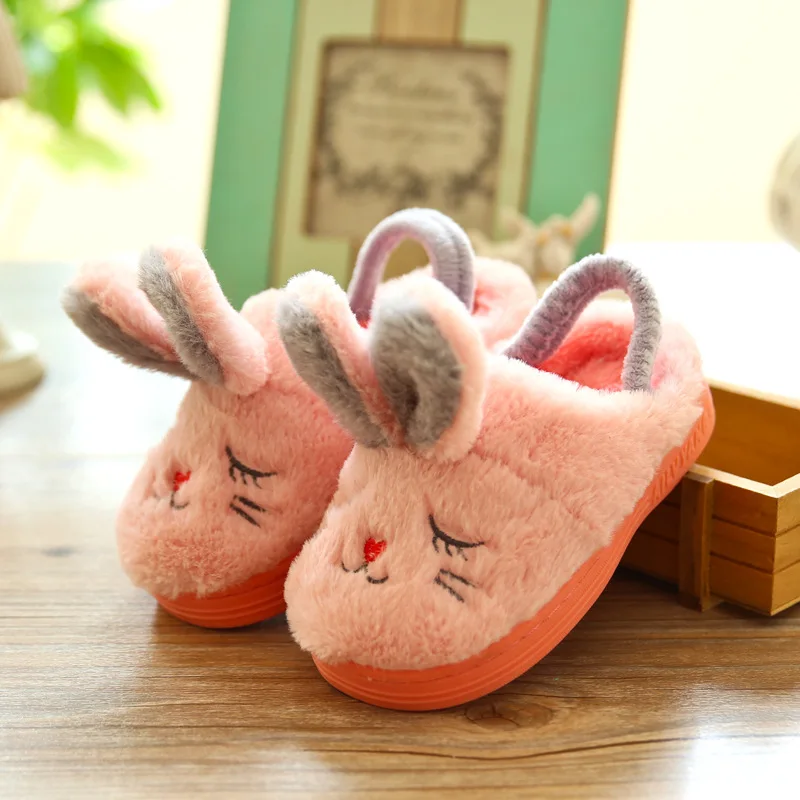 
Lovely Cartoon Toddler Baby Slippers Kids Slippers Boys Girls Cotton Shoes Winter Warm Comfortable Children Home Slippers 
