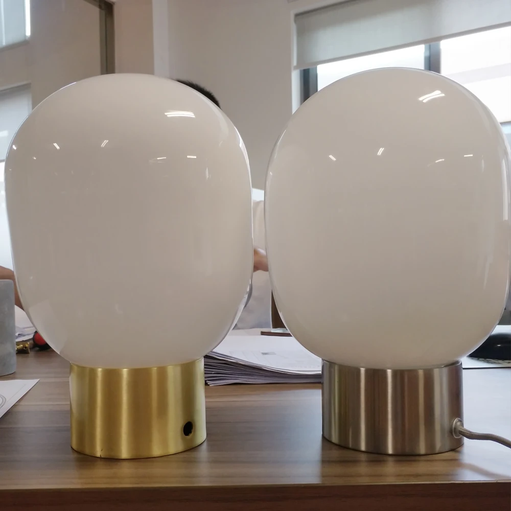 glass lampshade gold table light touch dimmable desk lamp