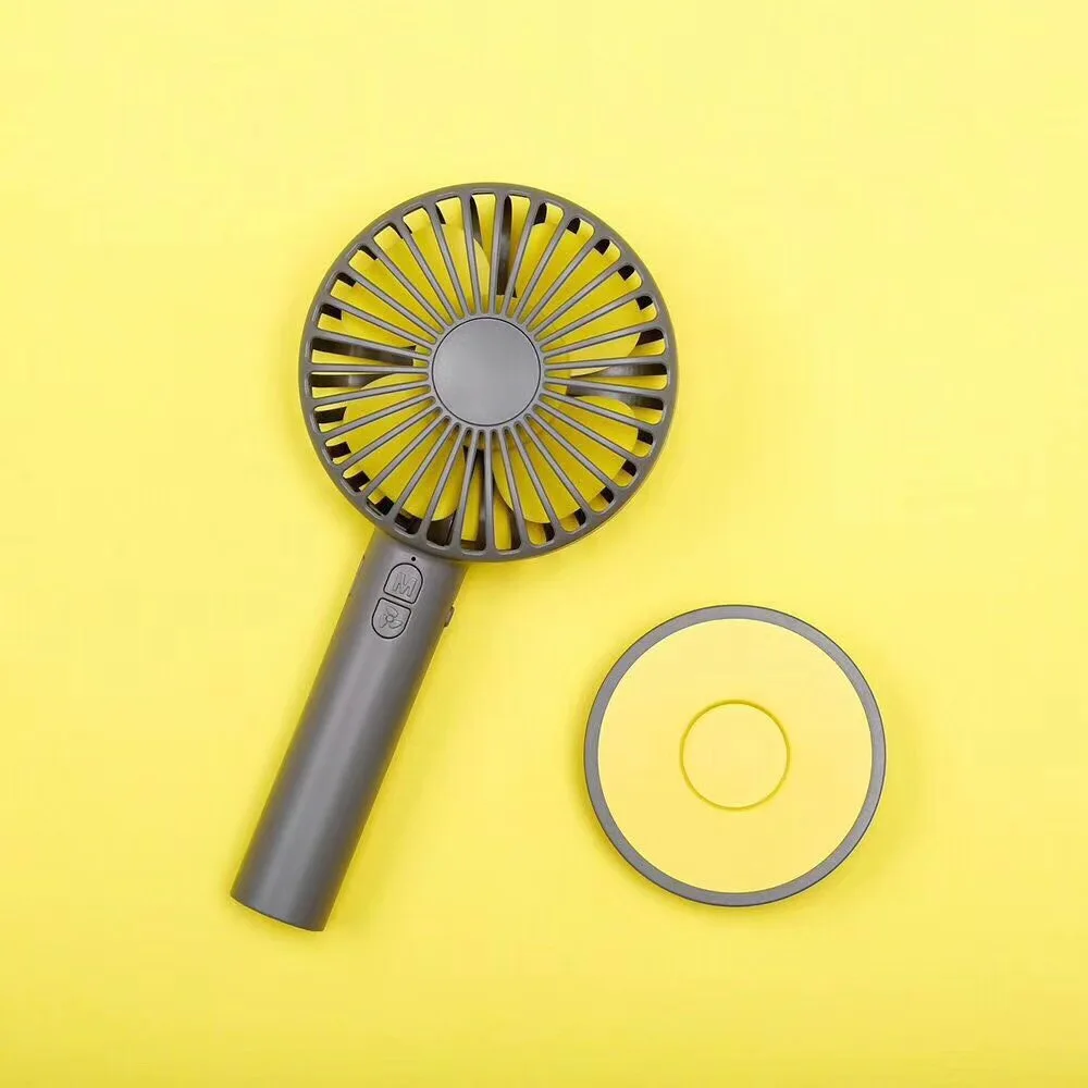 New arrival outdoor 3 stall Macarons F806 USB Handheld Fan portable Electrie Fan Rechargeable Mini Fan With Mirror Magnetic Base