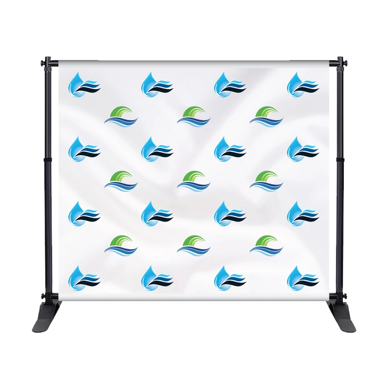 Advertisement digital printing flex step and repeat banner standee display