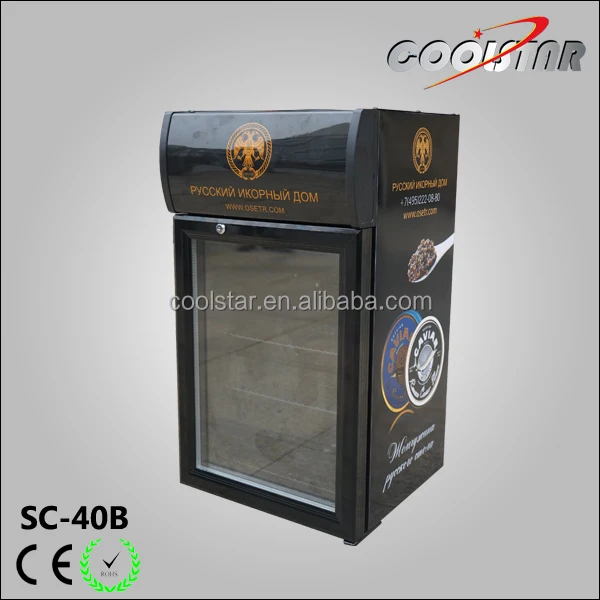 Мини Коммерческая столешница, электрический холодильник с лайтбоксом для икры