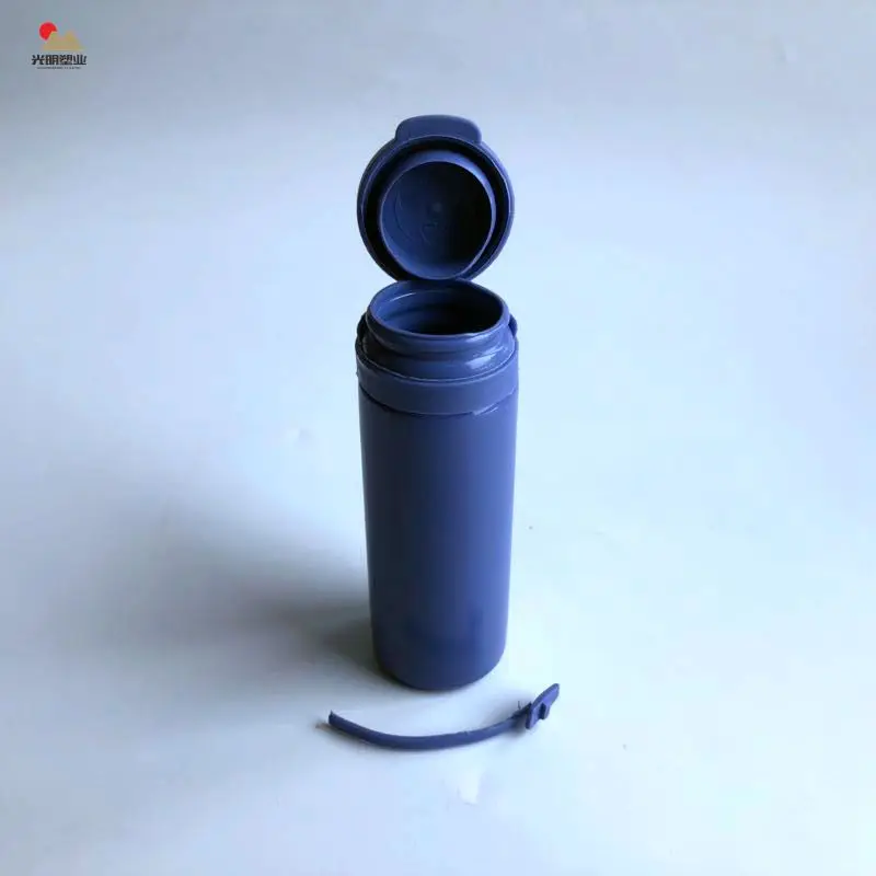 Customized colorful bubblegum 50ml PE chewing gum plastic containers