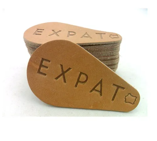 Малый искусственная Лазерная передача тиснение фирменные джинсы кожа патч для одежды