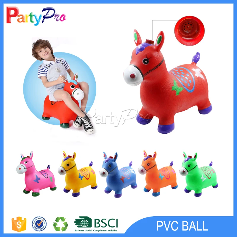 
PVC inflatable jumping skipping animal toy inflate cow 