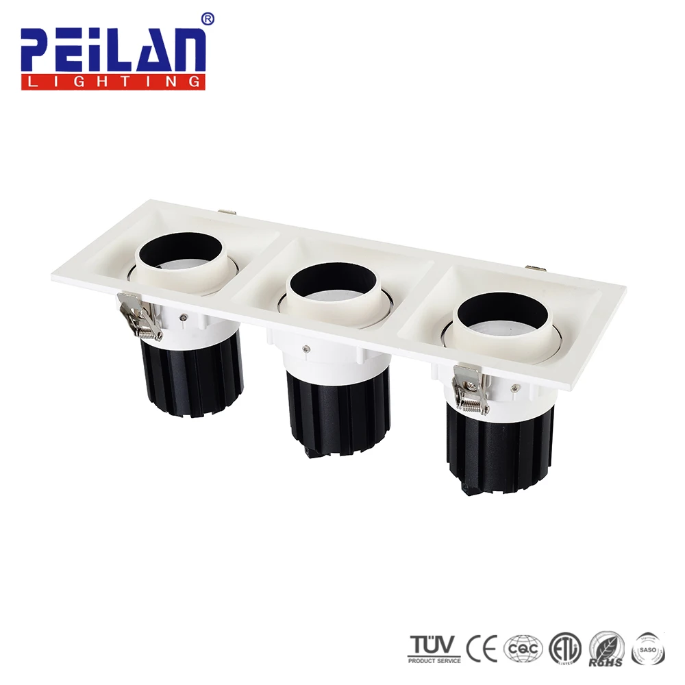 Хорошего качества, ориентированный на Встроенный 180 В 220 В 55 мм вырез COB 12 20 30 ватт светодиодные светильники