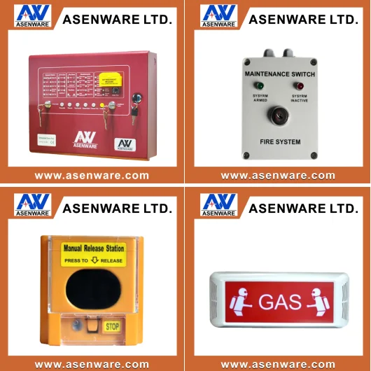 Fire Security Usage FM 200 System Fire Suppression Control Panel