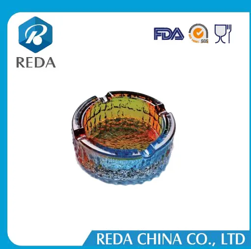 2017 новый дизайн высокого класса круглый стол стекло сигары пепельница с персонального логотипа