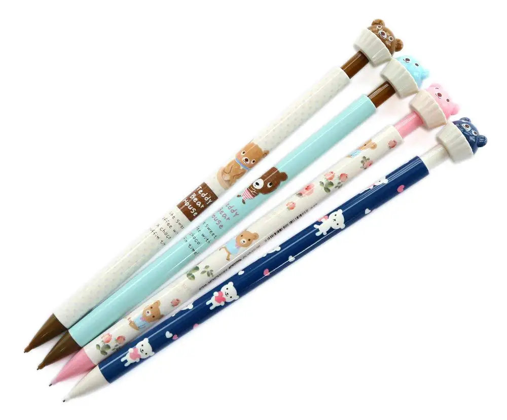 Bear Series Design 0.7mm Point Mechanical Pencils Cute Cartoon Mechanical Pencils