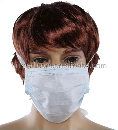 2017 Новый PP хирургическое Face Mask 3 слоя с галстуком на тип машины