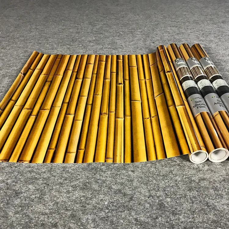 Professional Factory Made Quality-Assured Bamboo Grain Decorative 3D Wallpaper Wall Paper Roll