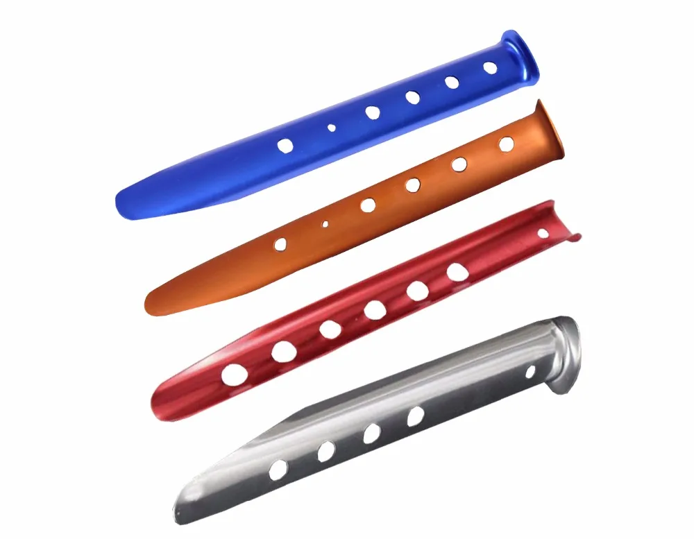 6 Pack Snow Sand Beach Camping Aluminum Tent Peg Stakes