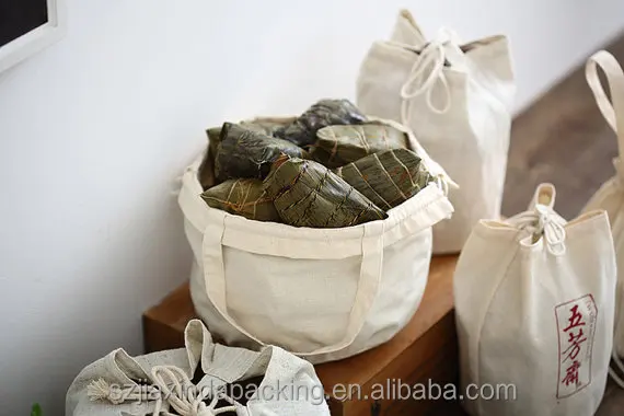 Eco- Friendly Cotton Packaging Bag With Handle and String