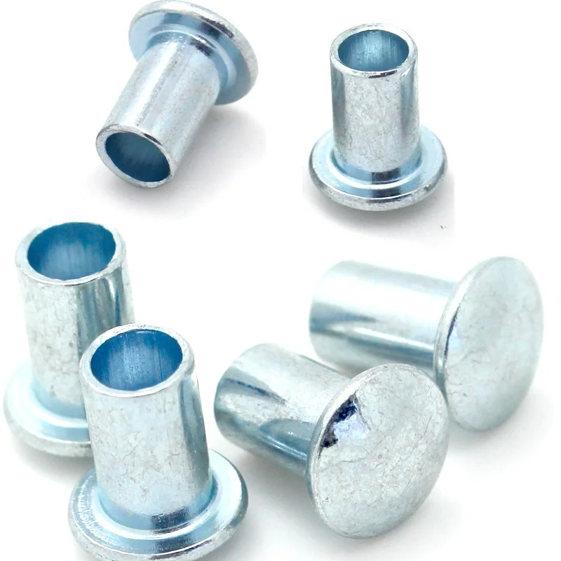 best-selling flat round head iron semi tubular rivet GB873 zinc plated