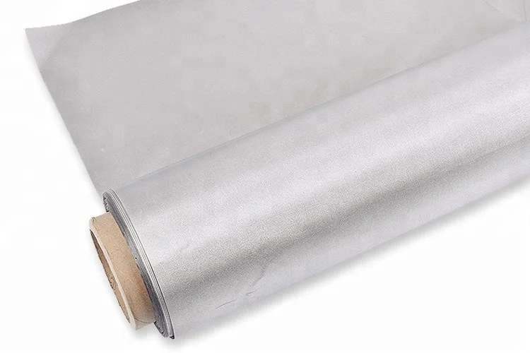 China Factory Wholesale Sliver Gray EMI Shielding Fabric for RFID Wallet Lining Block Signals Rfid Blocking Fabric for phone bag